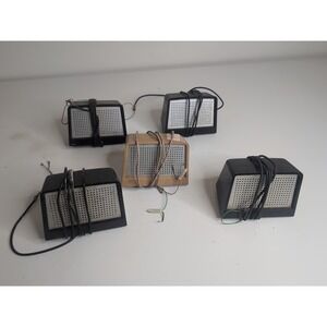 Vintage Bell System Western Electric 760A loudspeakers Lot Of 5 (4 Blk 1 Tan)